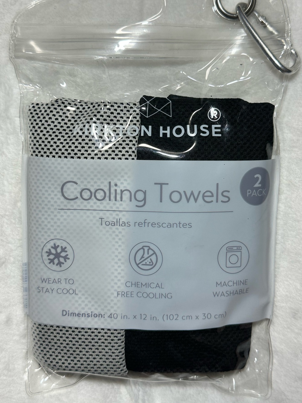 Kirkton House Cooling Towels 2 Pack 40x12 Gym Workout Sport Towel
